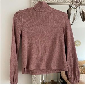 Dusty pink Madewell sweater